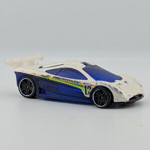 Hot Wheels HW Prototype Race Car Diecast – Blue & White – Loose